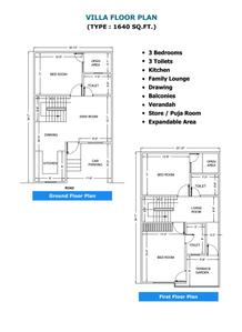 Image of 1500 Sq.ft 3 BHK Independent House for sale in Kingson Green Villa 2, Noida Extension, Greater Noida for Rs. 8800000