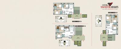 Image of 1695 Sq.ft 3 BHK Apartment / Flat for sale in Arham Veer Swastik Heights, Bhatha, Surat for Rs. 10000000