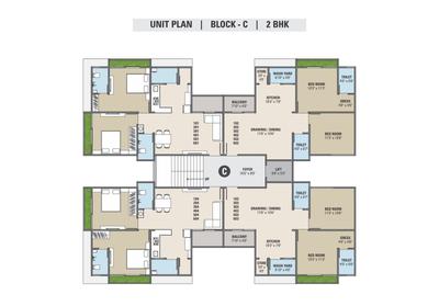 Image of 1035 Sq.ft 3 BHK Apartment / Flat for sale in Empire Lavish Square, Kadi, Mehsana for Rs. 5200000