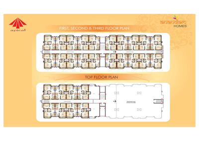 Image of 1080 Sq.ft 2 BHK Apartment / Flat for sale in Apical Anandam Homes, Green Park, Bareilly for Rs. 3200000