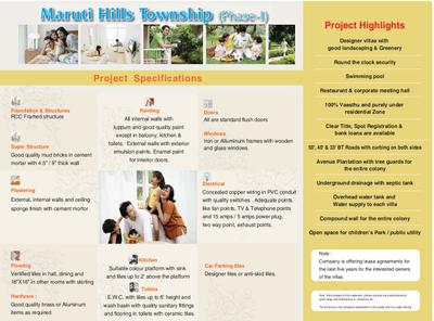 GSRK Maruti Hills Township Phase I Brochure 3
