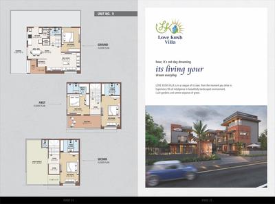 Image of 2286 Sq.ft 4 BHK Villa for sale in Devam Love Kush Villa, Raysan, Gandhinagar for Rs. 40000000