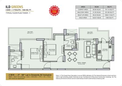 Image of 2516 Sq.ft 3.5 BHK Duplex for sale in ILD Green Phase II, Sector 37C, Gurgaon for Rs. 16700000