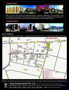 Image of 645 Sq.ft 1 BHK Studio for sale in Viraj BBD Times Square, Gomti Nagar, Lucknow for Rs. 6500000