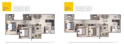Image of 1082 Sq.ft 3 BHK Apartment / Flat for sale in Provident Equinox 4, Venkatapura, Kambipura, Bengaluru for Rs. 10500000
