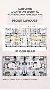 Image of 1250 Sq.ft 3 BHK Apartment / Flat for sale in Parit Vatika, Sector 49, Noida for Rs. 6500000