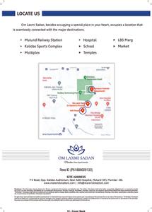 Image of 1200 Sq.ft 3 BHK Apartment / Flat for sale in Maverick Om Laxmi Sadan CHS Ltd, Mulund West, Mumbai for Rs. 33500000