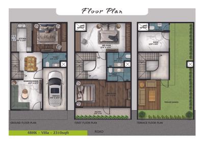 Image of 2310 Sq.ft 3.5 BHK Villa for sale in Paradise Krishna Vatika Luxurious Villas, Noida Extension, Greater Noida for Rs. 12500000