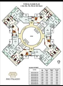 Image of 1240 Sq.ft 2.5 BHK Apartment / Flat for sale in Shubh Mio Palazzo, Kharadi, Pune for Rs. 13500000