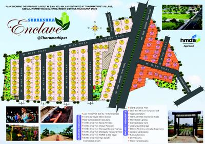 Image of 2100 Sq.ft Residential Plot / Land for sale in Surakshaa Enclave, Taramatipet, Hyderabad for Rs. 6000000