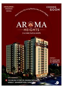 Image of 1815 Sq.ft 3 BHK Apartment / Flat for sale in Friends Aroma Heights, Dahin Nagar, Surat for Rs. 4800000