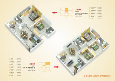 Image of 1179 Sq.ft 2 BHK Apartment / Flat for sale in KVG Wonder, NRI Layout, Bengaluru for Rs. 8500000