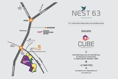 Image of 388 Sq.ft Residential Plot / Land for sale in Cube Nest 63, Dholera, Ahmedabad for Rs. 8924000