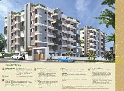Image of 877 Sq.ft 2 BHK Apartment / Flat for sale in Yukta Avenue, Kesarapalle, Vijayawada for Rs. 4500000