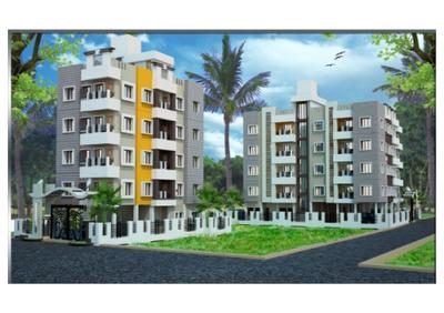 Image of 675 Sq.ft 1 RK Apartment / Flat for sale in Rajlakshmi Lakeside Empire, Boral, Kolkata for Rs. 1900000