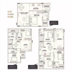 Image of 1137 Sq.ft 2 BHK Apartment / Flat for sale in Unicorn The Residence, Budhsinghpura, Jaipur for Rs. 4500000