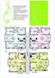 Image of 1220 Sq.ft 3 BHK Apartment / Flat for sale in Modi Vista Homes, Kapra, Secunderabad for Rs. 8500000