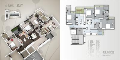 Image of 1870 Sq.ft 3 BHK Apartment / Flat for sale in Orchid Harmony, Shela, Ahmedabad for Rs. 12100000