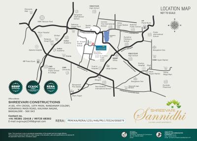 Image of 1203 Sq.ft 2 BHK Apartment / Flat for sale in Shreevari Sannidhi, Hennur, Bengaluru for Rs. 9864600