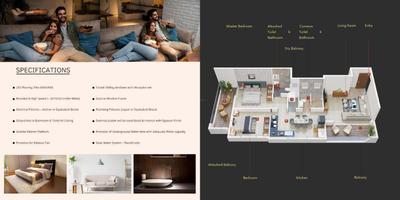 Image of 1088 Sq.ft 2 BHK Apartment / Flat for sale in Saikrushna Midori Tower, Mamurdi, Pune for Rs. 10800000