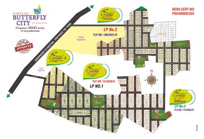 Image of 200 Sq.ft Residential Plot / Land for sale in Fortune Butterfly City Extension, Kadthal, Hyderabad for Rs. 3700000