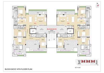 Image of 2475 Sq.ft 3 BHK Apartment / Flat for sale in Laxmi Azzaro, Gota, Ahmedabad for Rs. 12925000