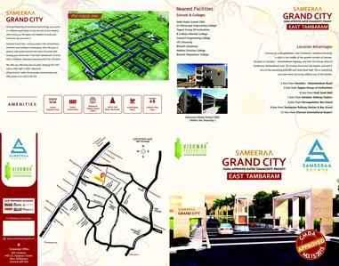 Image of 800 Sq.ft Residential Plot / Land for sale in Vishwak Sameeraa Grand City, Vengambakkam, Chennai for Rs. 4000000