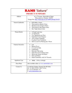 Rams Sakura Brochure 2