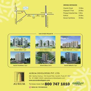 Image of 650 Sq.ft 1 BHK Apartment / Flat for sale in Aurum Vatika, Pirangut, Pune for Rs. 2699999