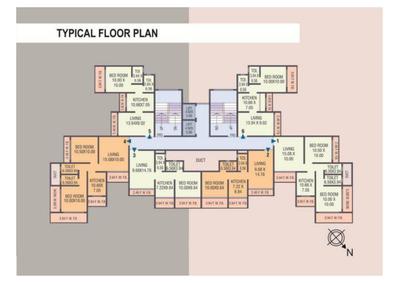 Image of 945 Sq.ft 2 BHK Apartment / Flat for sale in Nirman Valeria, Mulund East, Mumbai for Rs. 14400000