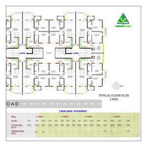 Image of 679 Sq.ft 1 BHK Apartment / Flat for sale in Brick By Brick Green Park, Hingna, Nagpur for Rs. 2400000