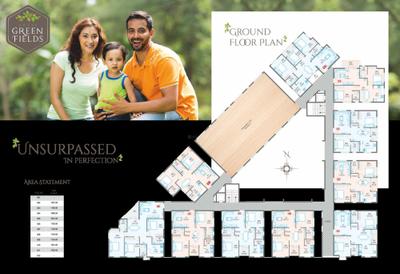 Image of 1158 Sq.ft 2 BHK Apartment / Flat for sale in Aryav Green Fields by Aryav Constructions, K R Puram, Bengaluru for Rs. 10000000