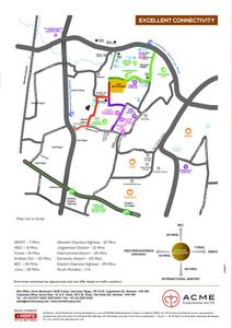 Image of 1100 Sq.ft 2 BHK Apartment / Flat for sale in ACME Boulevard Tower 5, Andheri East, Mumbai for Rs. 22000000