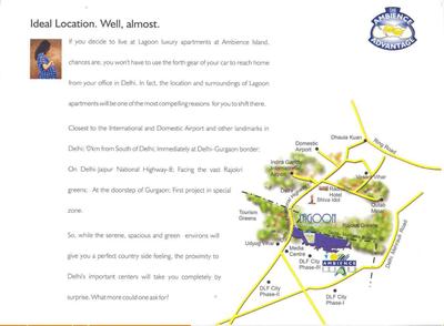 Image of 5750 Sq.ft 5 BHK Apartment / Flat for sale in Ambience Lagoon, DLF Phase 3, Gurgaon for Rs. 119500000