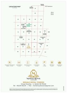 Image of 2070 Sq.ft 3 BHK Apartment / Flat for sale in Mohali Royal Towers, Sector 86, Mohali for Rs. 17000000