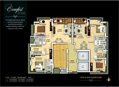 Image of 850 Sq.ft 2 BHK Apartment / Flat for sale in Pearl Aurelia, Dadar East, Mumbai for Rs. 39000000