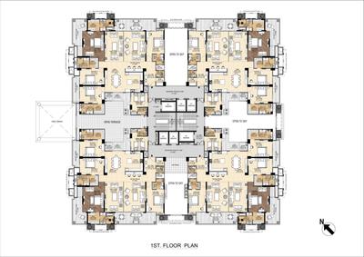 Image of 4825 Sq.ft 4 BHK Apartment / Flat for sale in Purvanchal Royal Atlantis Phase 1, Ahmamau, Lucknow for Rs. 49400000