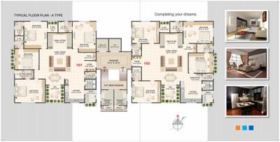 Image of 1970 Sq.ft 3 BHK Apartment / Flat for sale in Raghuvir Shyam Palace, Vesu, Surat for Rs. 13500000