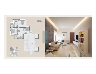 Image of 1750 Sq.ft 3 BHK Apartment / Flat for sale in Aaryan Embassy by Aaryan Builders, South Bopal, Ahmedabad for Rs. 9500000