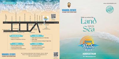 Image of 600 Sq.ft Residential Plot / Land for sale in Vanavil Bala Beach, Kanathur, Chennai for Rs. 896350