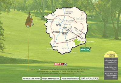 Image of 1000 Sq.ft Residential Plot / Land for sale in Ansal API Sushant Golf City Greenwood Duplex, Sushant Golf City, Lucknow for Rs. 1000000