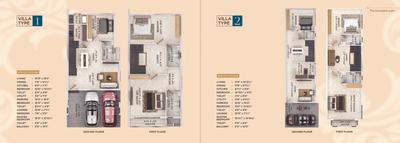 Image of 2517 Sq.ft 3 BHK Villa for sale in SRN The Courtyard, Karapakkam, Chennai for Rs. 33700000