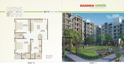 Image of 1099 Sq.ft 2 BHK Apartment / Flat for sale in Rashmi Green - Green Space, Narolgam, Ahmedabad for Rs. 2800000