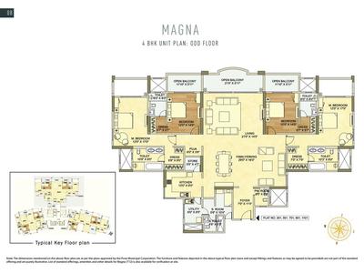 Image of 2700 Sq.ft 3.5 BHK Apartment / Flat for sale in K Raheja Vistas Premiere Magna, Mohammed Wadi, Pune for Rs. 34000000