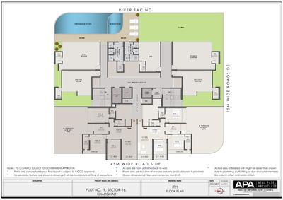 Image of 1355 Sq.ft 2 BHK Apartment / Flat for sale in Pioneer The Coastal Bay, Kharghar, Navi Mumbai for Rs. 18400000