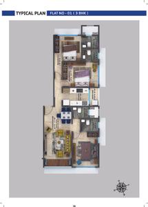 Image of 1200 Sq.ft 3 BHK Apartment / Flat for sale in Maverick Om Laxmi Sadan CHS Ltd, Mulund West, Mumbai for Rs. 33500000