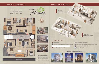 Image of 1490 Sq.ft 3 BHK Apartment / Flat for sale in Tatva Homes, Nagole, Hyderabad for Rs. 9711000