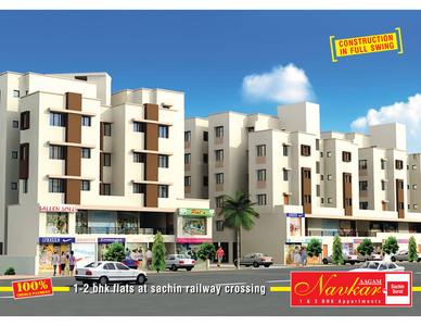 Image of 732 Sq.ft 2 BHK Apartment / Flat for sale in Aagam Navkar, Sachin, Surat for Rs. 1200000