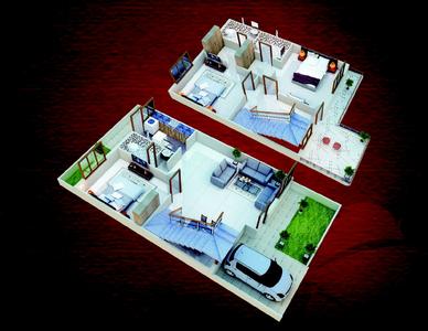 Image of 1850 Sq.ft 3 BHK Independent House for sale in Sai Chandra Chandra Town, Bhatagaon, Raipur for Rs. 10100000
