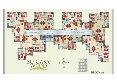 Image of 950 Sq.ft 2 BHK Apartment / Flat for sale in Rupayan Construction Su Casa Wood, Narendrapur, Kolkata for Rs. 3300000